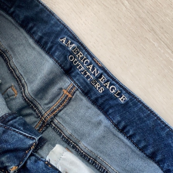 American Eagle Distressed super stretch‎ Shorts Size 8 festive bohemian summer - Picture 6 of 12
